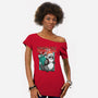 Naughty And Nice Santa-Womens-Off Shoulder-Tee-palmstreet