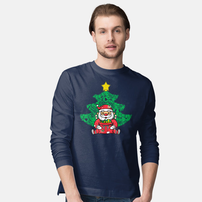 Doodle Claus-Mens-Long Sleeved-Tee-krisren28