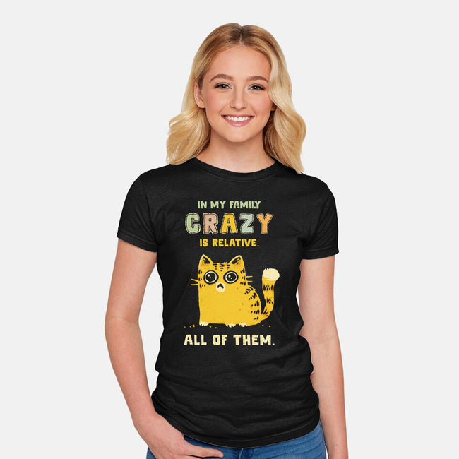 Crazy Is Relative-Womens-Fitted-Tee-kg07