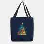 Christmas Tree Dinosaurs-None-Basic Tote-Bag-Vallina84