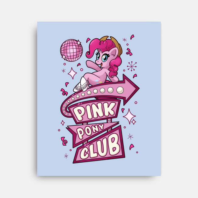 Pinkie Pony Club-None-Stretched-Canvas-ChristaDoodles