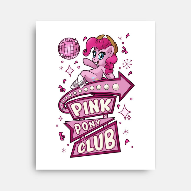 Pinkie Pony Club-None-Stretched-Canvas-ChristaDoodles