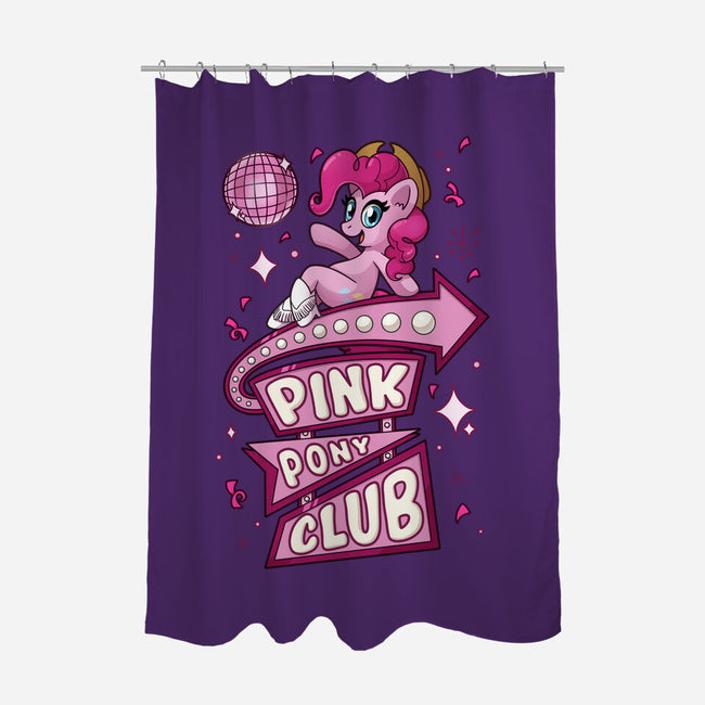 Pinkie Pony Club-None-Polyester-Shower Curtain-ChristaDoodles