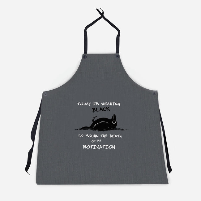 Today I'm Wearing Black-Unisex-Kitchen-Apron-Mattania