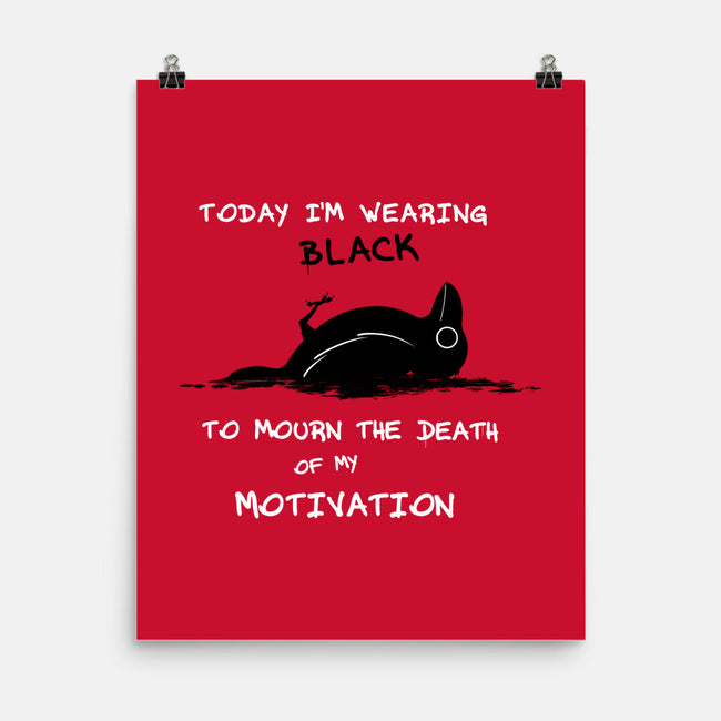 Today I'm Wearing Black-None-Matte-Poster-Mattania