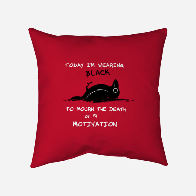 Today I'm Wearing Black-None-Removable Cover w Insert-Throw Pillow-Mattania