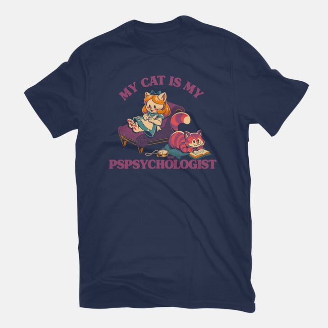 My Cat Is My Pspsychologist-Mens-Basic-Tee-worlddominationforcats