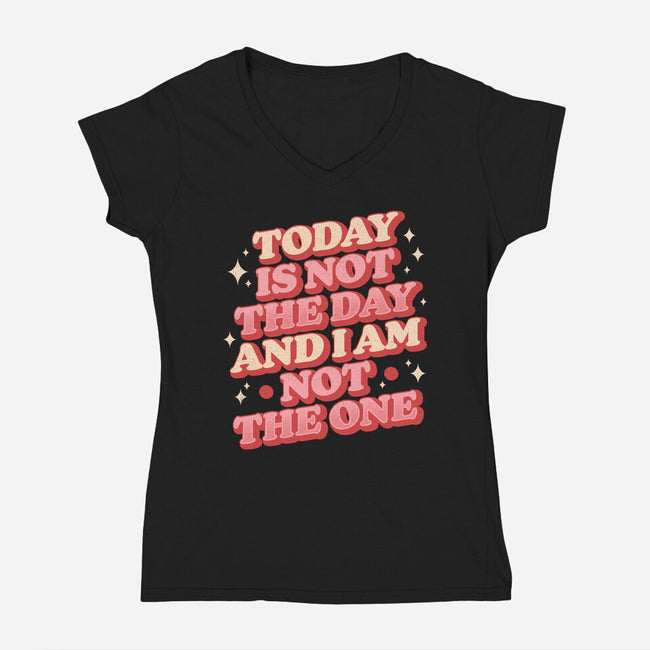 I Am Not The One-Womens-V-Neck-Tee-koalastudio