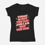 I Am Not The One-Womens-V-Neck-Tee-koalastudio