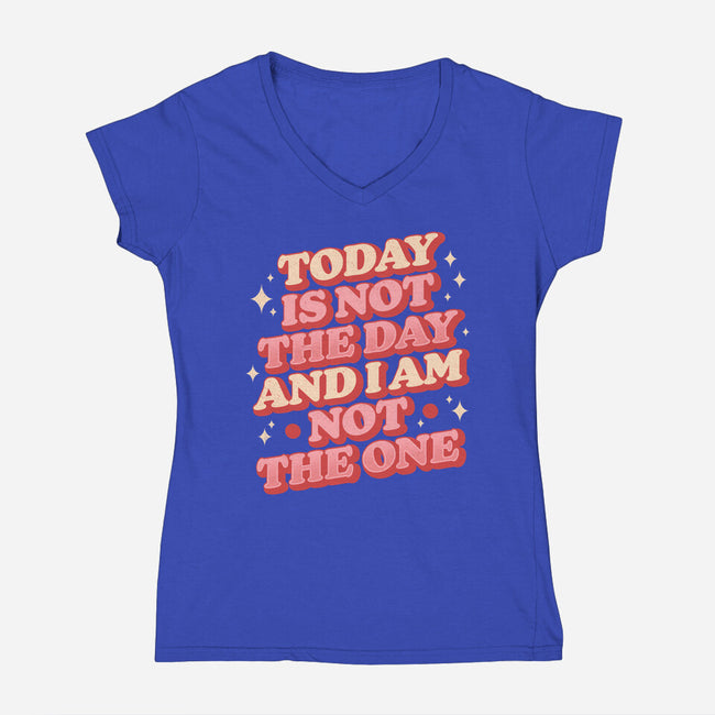 I Am Not The One-Womens-V-Neck-Tee-koalastudio