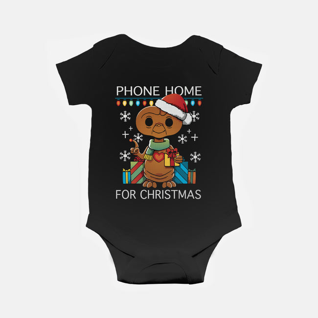 Phone Home For Christmas-Baby-Basic-Onesie-Vallina84