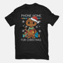 Phone Home For Christmas-Womens-Basic-Tee-Vallina84