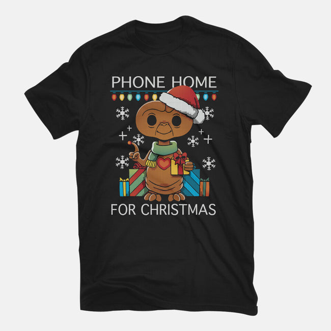 Phone Home For Christmas-Womens-Fitted-Tee-Vallina84