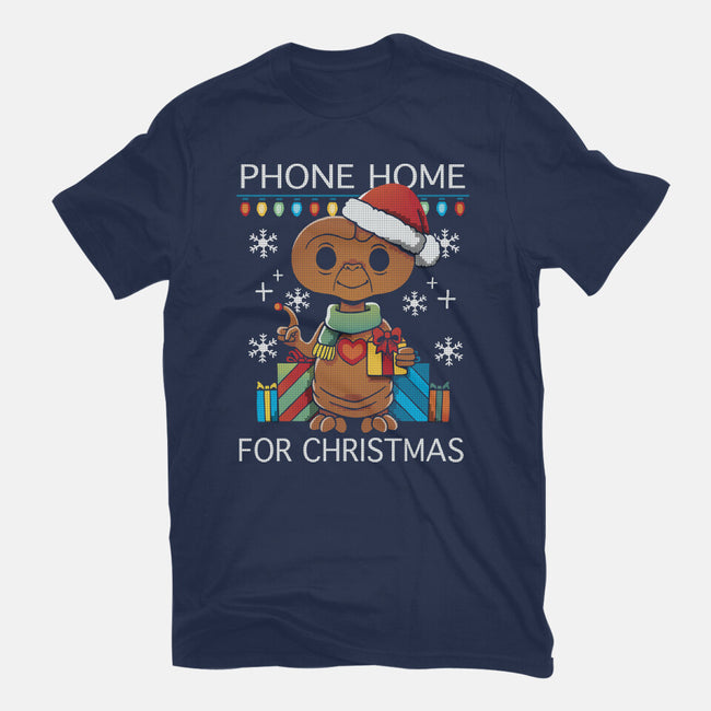 Phone Home For Christmas-Unisex-Basic-Tee-Vallina84