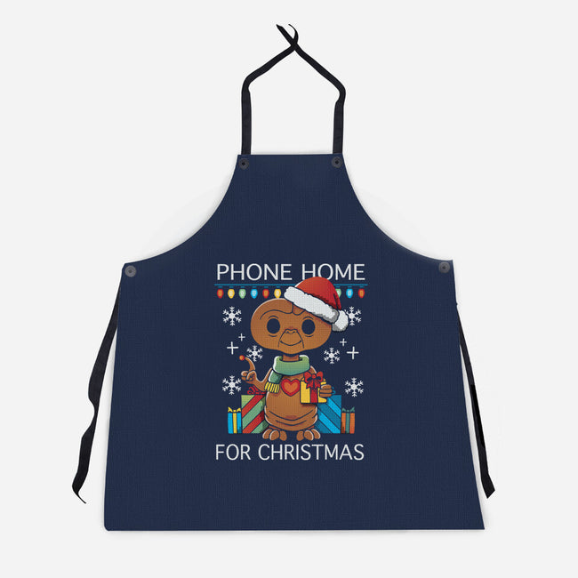 Phone Home For Christmas-Unisex-Kitchen-Apron-Vallina84