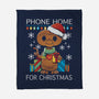 Phone Home For Christmas-None-Fleece-Blanket-Vallina84