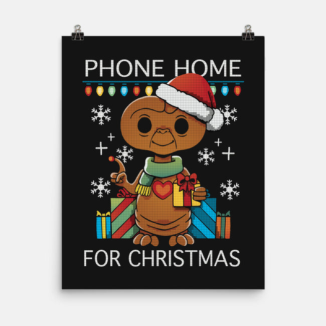 Phone Home For Christmas-None-Matte-Poster-Vallina84