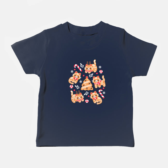 Gingerbread Cats-Baby-Basic-Tee-NemiMakeit