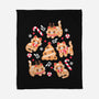 Gingerbread Cats-None-Fleece-Blanket-NemiMakeit