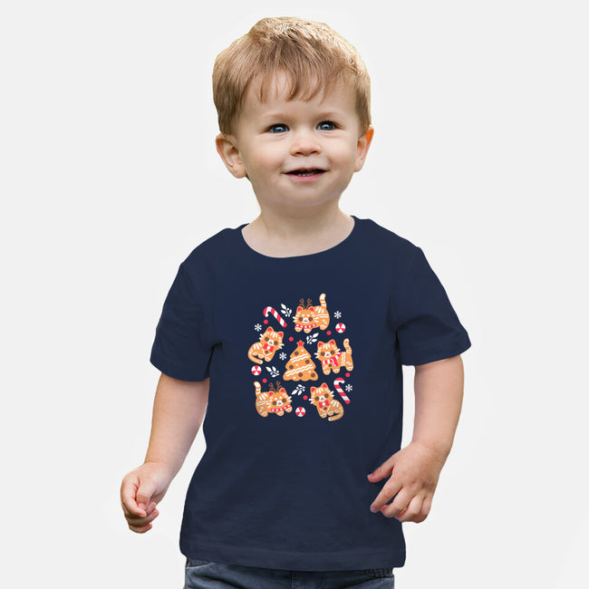 Gingerbread Cats-Baby-Basic-Tee-NemiMakeit