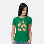 Gingerbread Cats-Womens-Basic-Tee-NemiMakeit