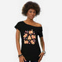 Gingerbread Cats-Womens-Off Shoulder-Tee-NemiMakeit