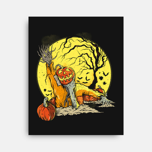 Halloween Rise-None-Stretched-Canvas-Green Devil