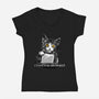 I Vote For Meowself-Womens-V-Neck-Tee-kharmazero