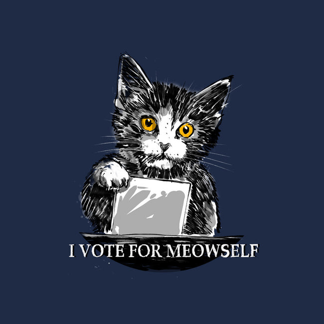 I Vote For Meowself-Youth-Basic-Tee-kharmazero