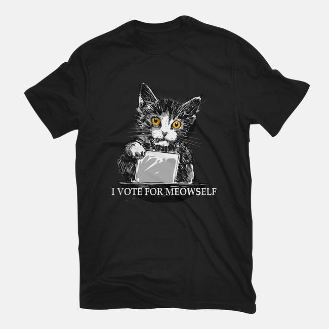 I Vote For Meowself-Mens-Premium-Tee-kharmazero