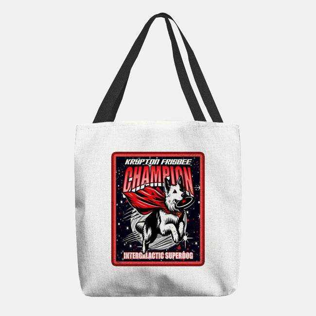 Krypton Frisbee Champ-None-Basic Tote-Bag-palmstreet