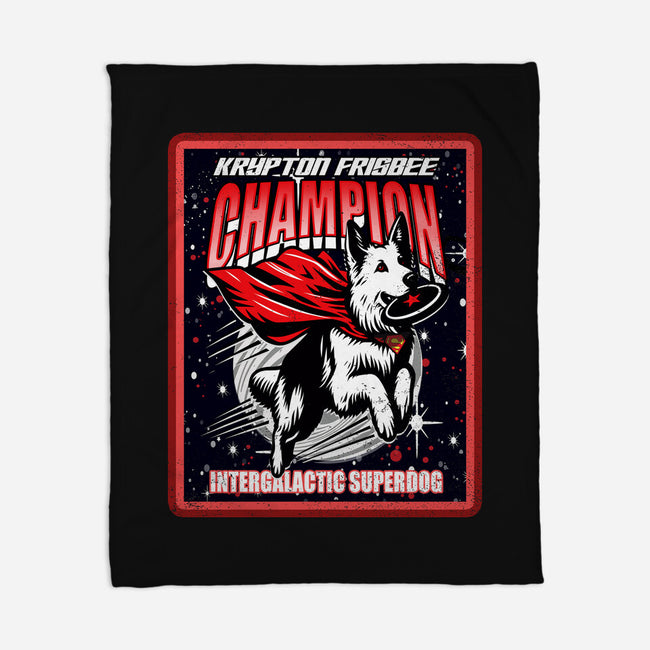 Krypton Frisbee Champ-None-Fleece-Blanket-palmstreet