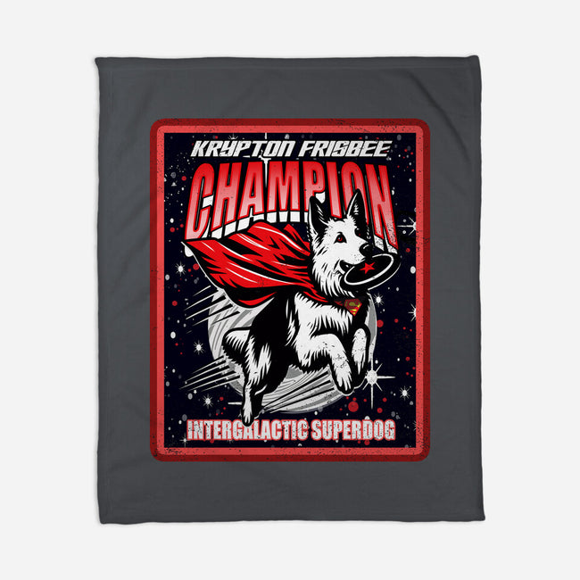 Krypton Frisbee Champ-None-Fleece-Blanket-palmstreet