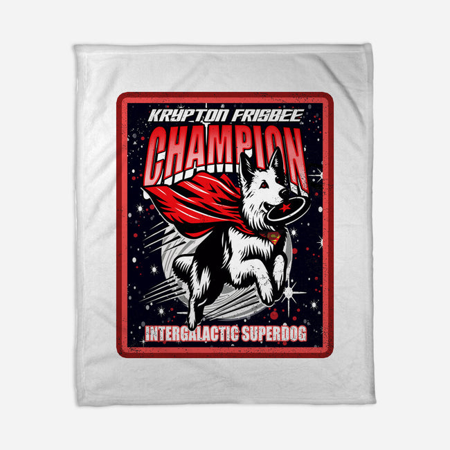 Krypton Frisbee Champ-None-Fleece-Blanket-palmstreet