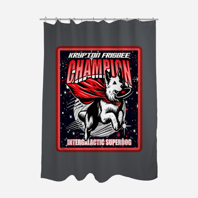 Krypton Frisbee Champ-None-Polyester-Shower Curtain-palmstreet