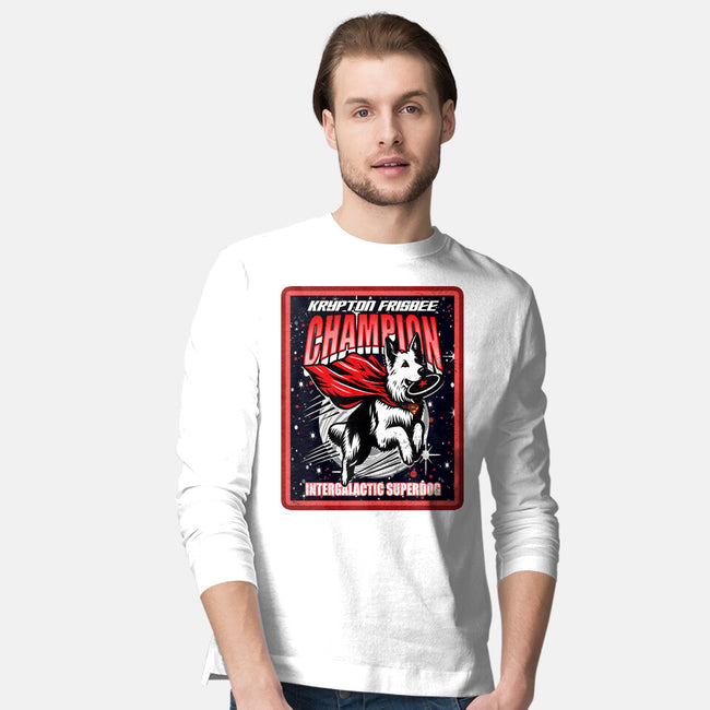 Krypton Frisbee Champ-Mens-Long Sleeved-Tee-palmstreet