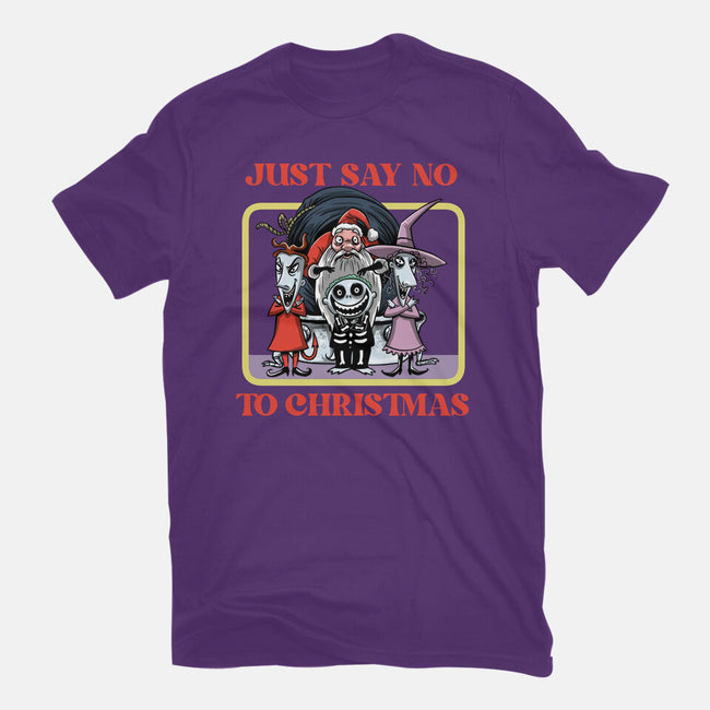 Say No To Christmas-Womens-Fitted-Tee-zascanauta