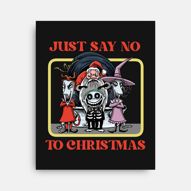 Say No To Christmas-None-Stretched-Canvas-zascanauta