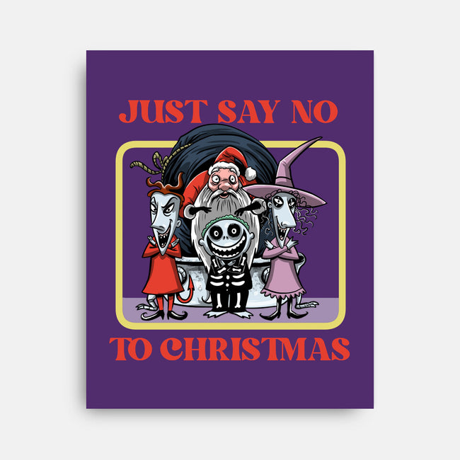 Say No To Christmas-None-Stretched-Canvas-zascanauta