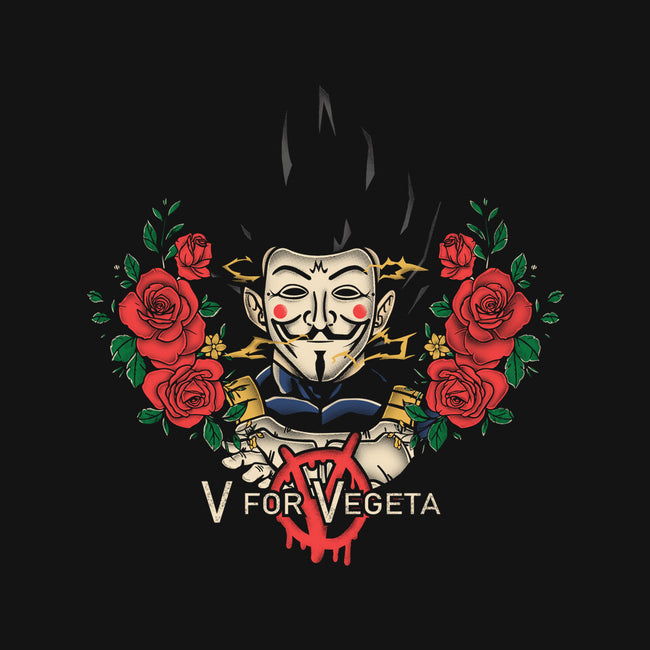 V For Vegeta-Womens-V-Neck-Tee-turborat14