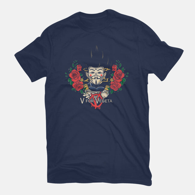 V For Vegeta-Womens-Fitted-Tee-turborat14