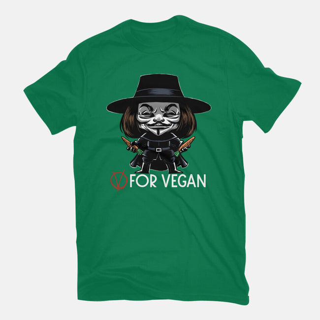 V For Vegan-Mens-Premium-Tee-zascanauta