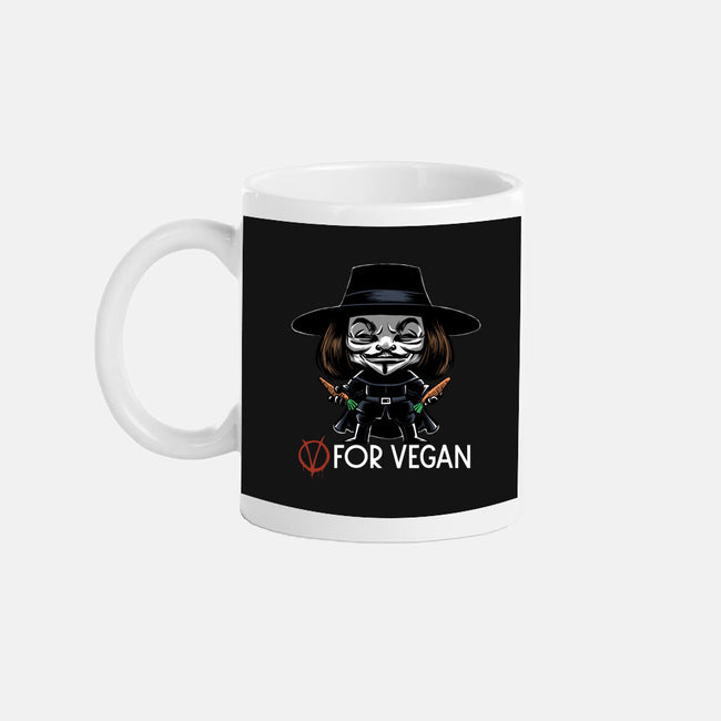 V For Vegan-None-Mug-Drinkware-zascanauta