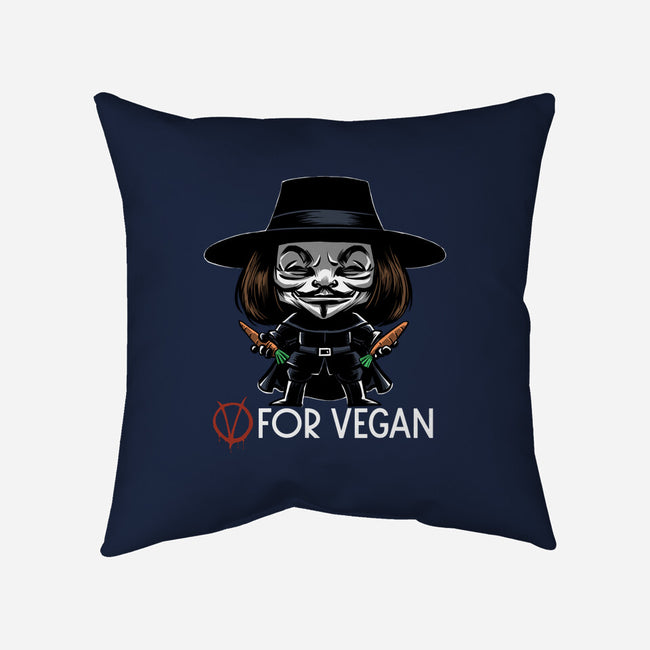 V For Vegan-None-Removable Cover w Insert-Throw Pillow-zascanauta