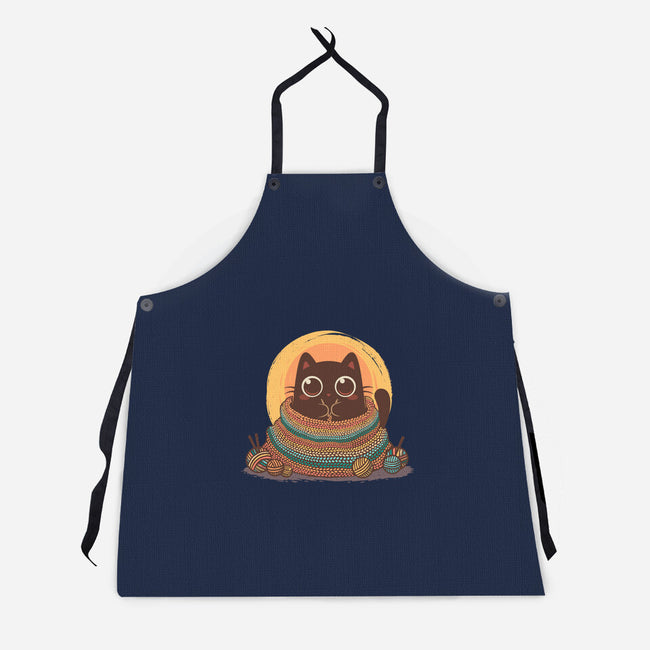 Knitty Kitty-Unisex-Kitchen-Apron-erion_designs