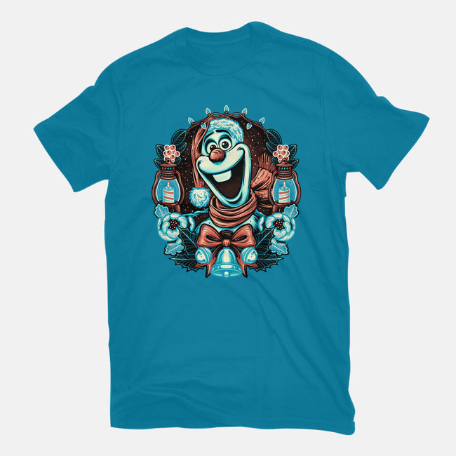 Christmas Snowman-Unisex-Basic-Tee-glitchygorilla