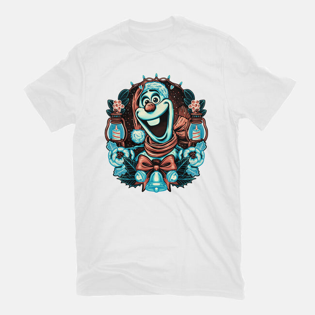 Christmas Snowman-Mens-Basic-Tee-glitchygorilla