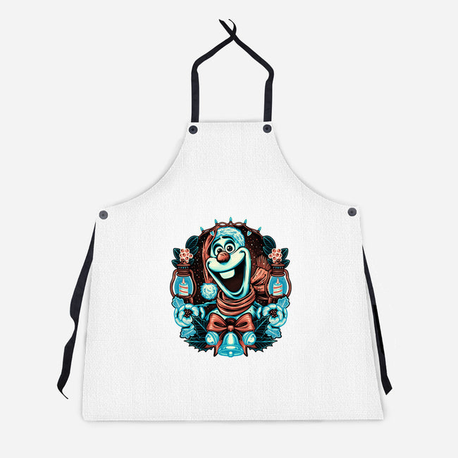 Christmas Snowman-Unisex-Kitchen-Apron-glitchygorilla