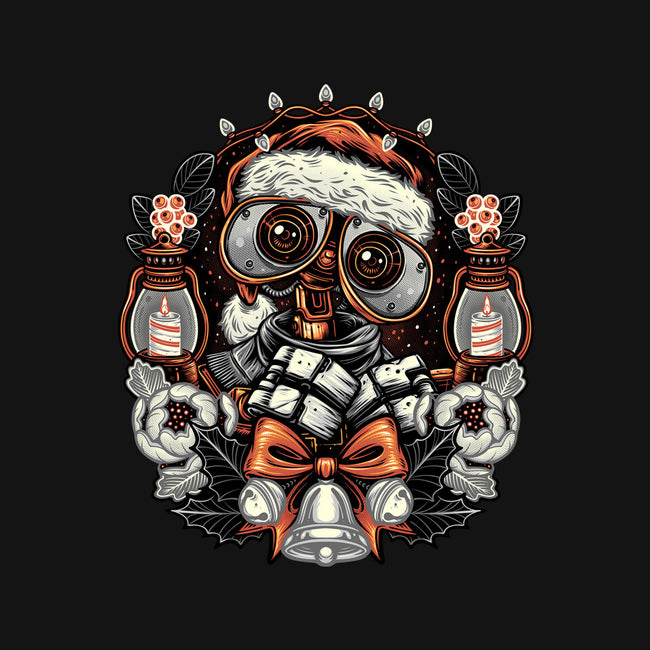 Christmas Robot-Womens-Off Shoulder-Sweatshirt-glitchygorilla