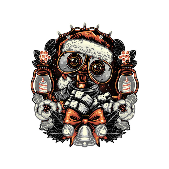 Christmas Robot-None-Fleece-Blanket-glitchygorilla